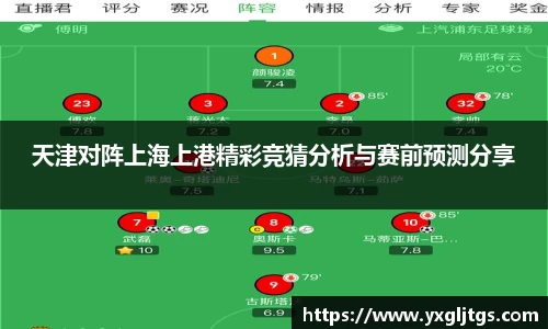 天津对阵上海上港精彩竞猜分析与赛前预测分享